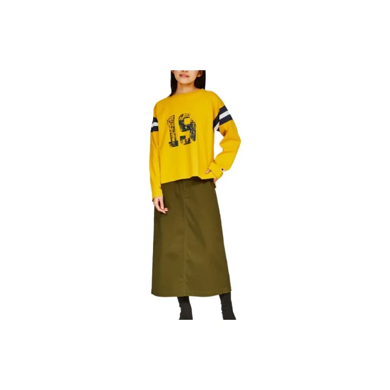 Champion T-Shirts Women's Gold-1