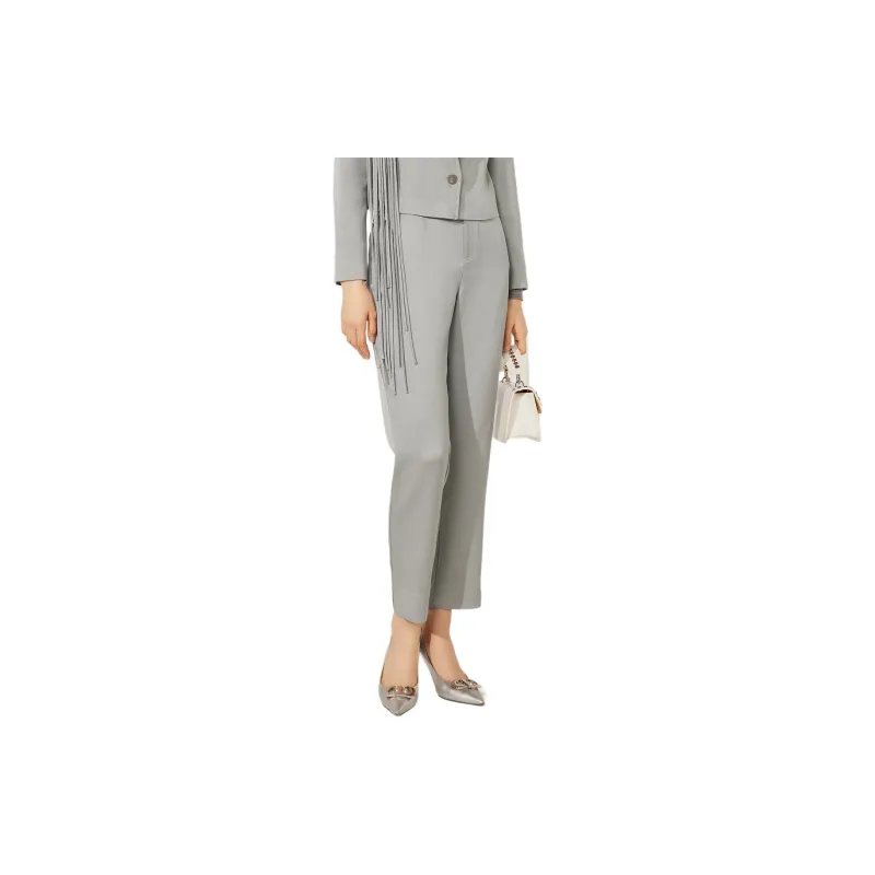 BBLLUUEE Casual Pants Women's Mist Gray-1
