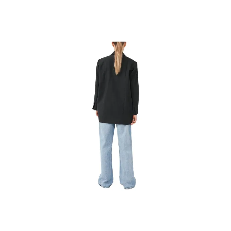 GANNI Single breasted Shoulder pads Blazer-2