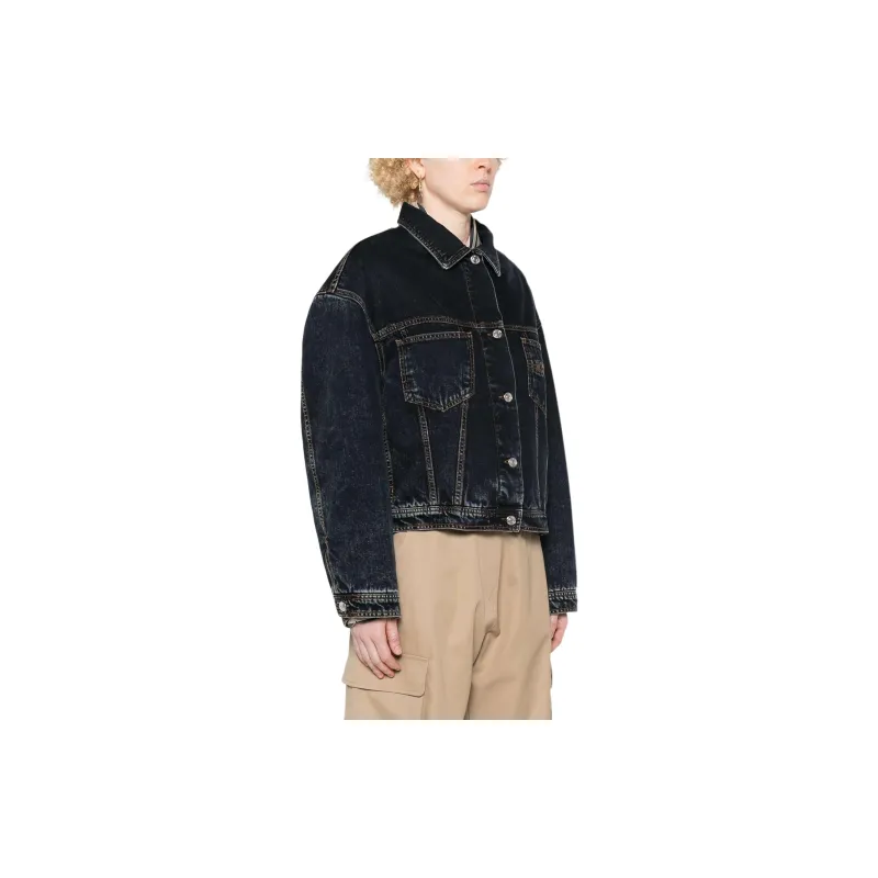 Iceberg Denim Quilted Jacket-3