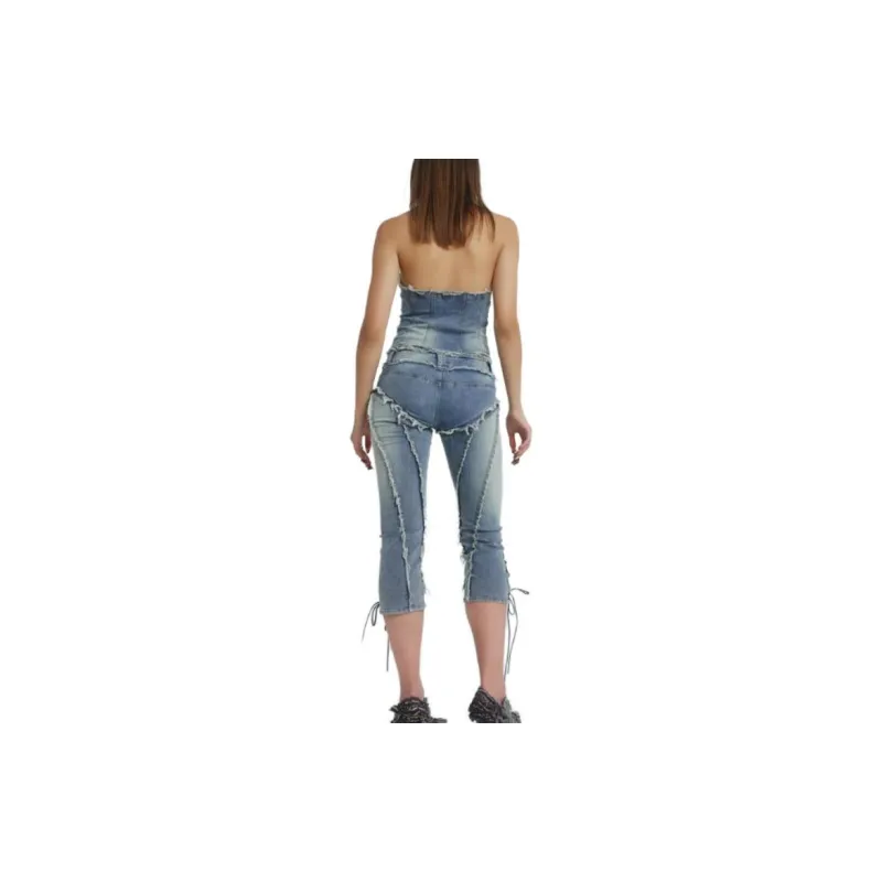 Jaded London Jumpsuits Women's Light Blue-2