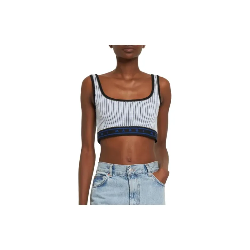 Vetements Tank Tops Women's Light Blue-2
