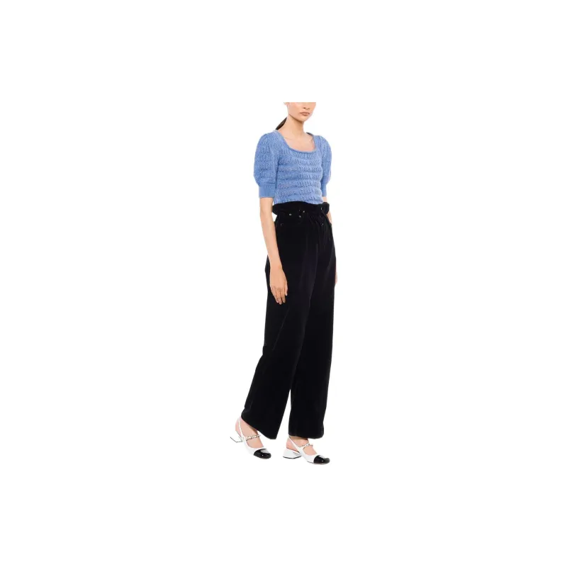 MIU MIU SS22 Crop Top Women's Blue-1