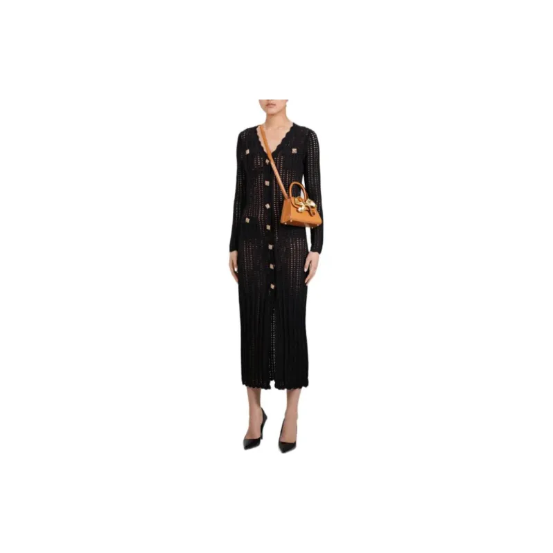 Self portrait Long Sleeved Dresses Women's Black-1