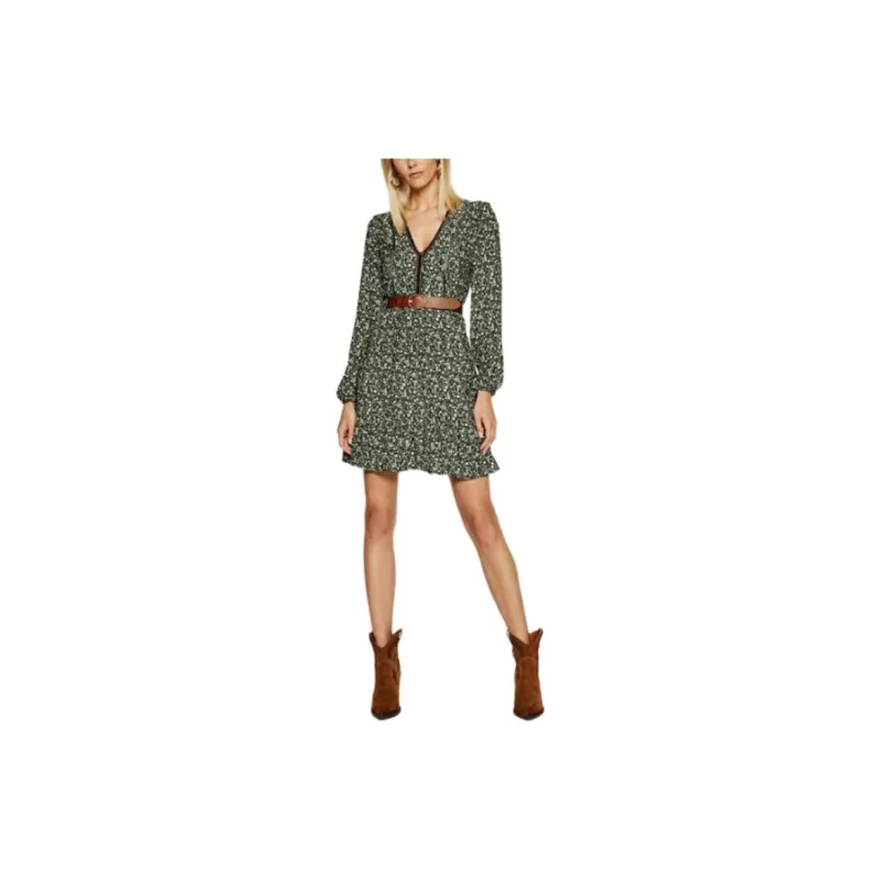 Pepe Jeans Long Sleeved Dresses Women's Green-1