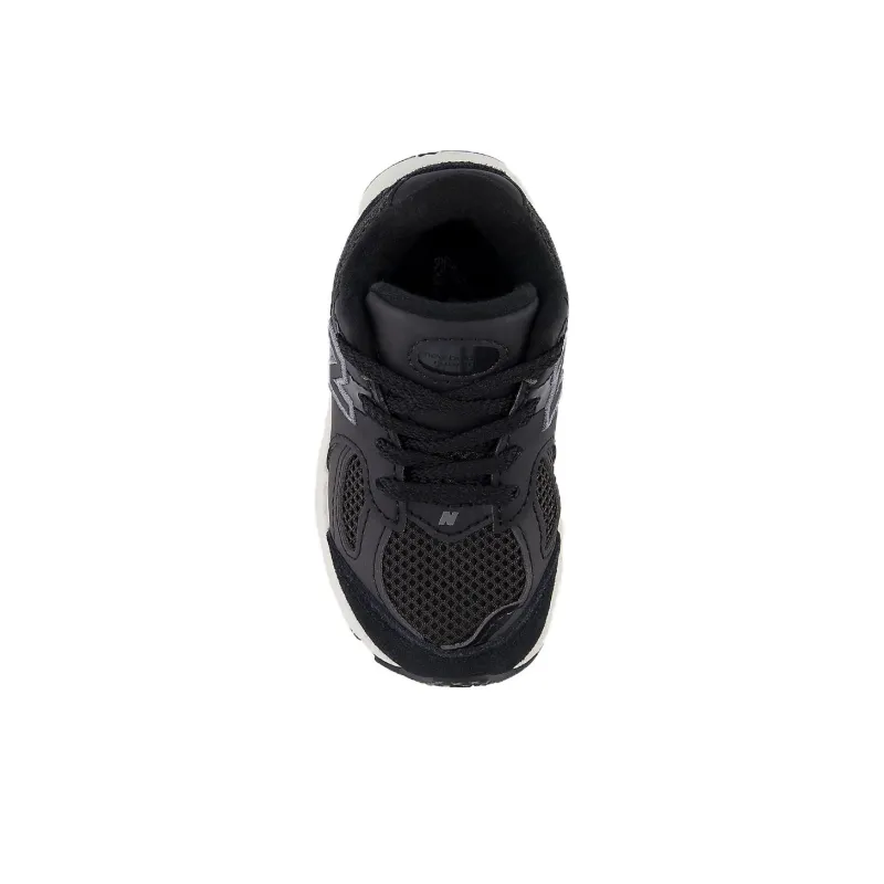 New Balance NB 2002 Slip Resistant Low Top Toddler Shoes Black White Infant And Toddler-3