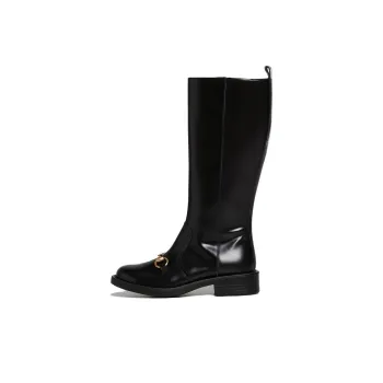 GUCCI Kids Horsebit Knee high Boots