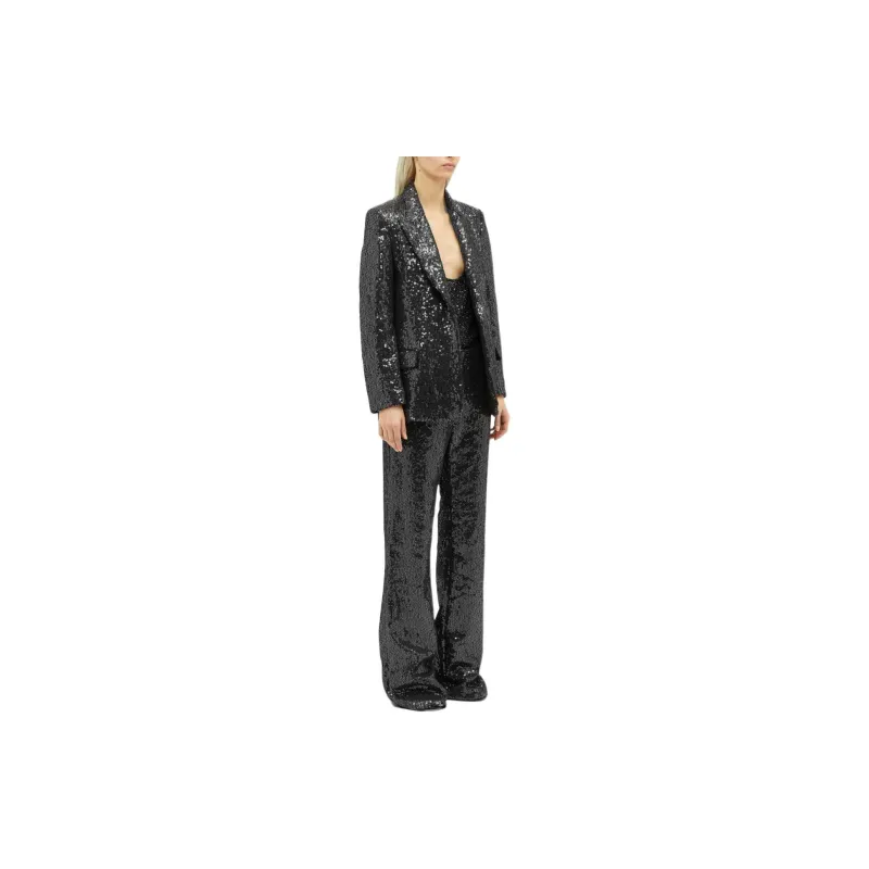 MSGM Sequin embellished Single breasted Blazer-2