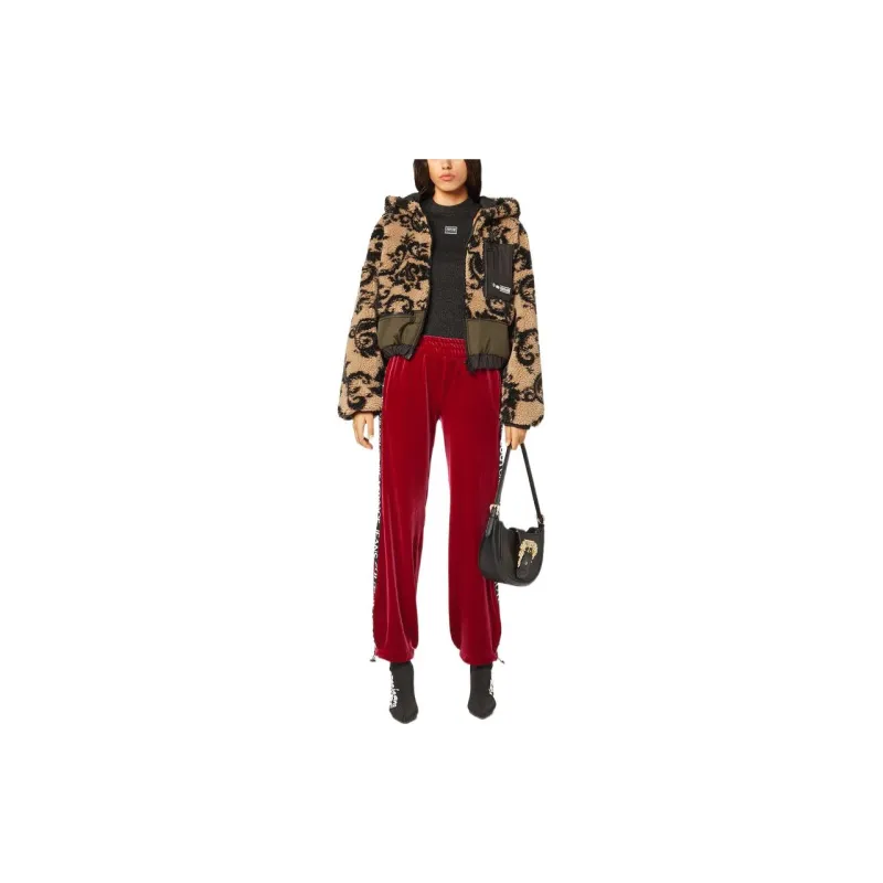 VERSACE JEANS COUTURE FW22 Moderate Sports Pants Women's Red-1