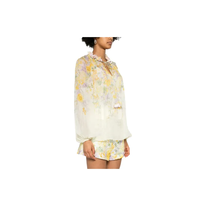 Zimmermann Harmony Billow Floral-print Blouse-4