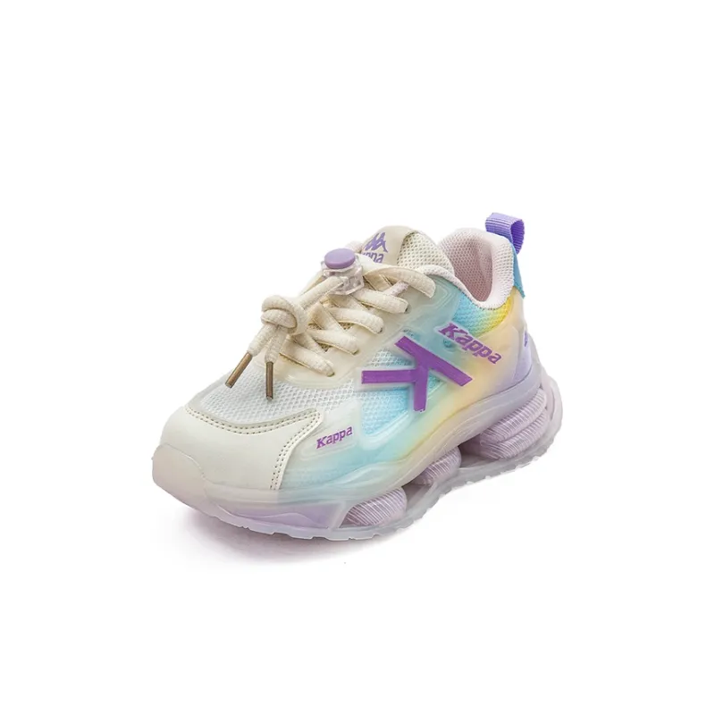 KAPPA KIDS Slip Resistant, Abrasion Resistant, Breathable, Lightweight Kids Lifestyle Shoes White Purple Kids'-2