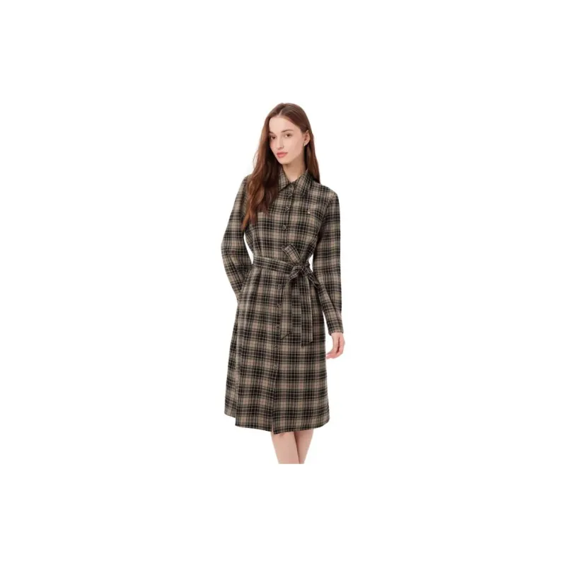 Hush Puppies Long Sleeved Dresses Women's Yellow Green-3