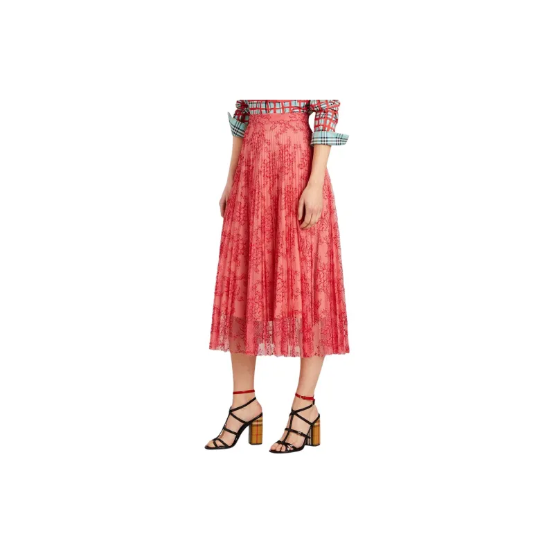 Burberry Casual Long Skirt Women's Red-2