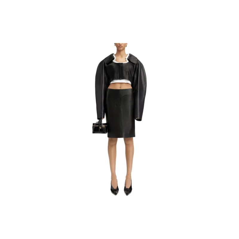 Jacquemus Leather Bolero-2