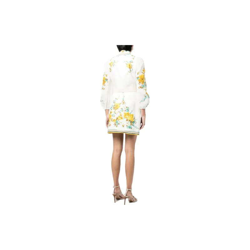 Zimmermann Long-Sleeved Dresses Women's White-2