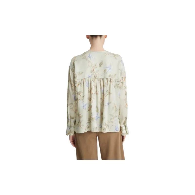 VINCE Bellflower Silk Blouse-4