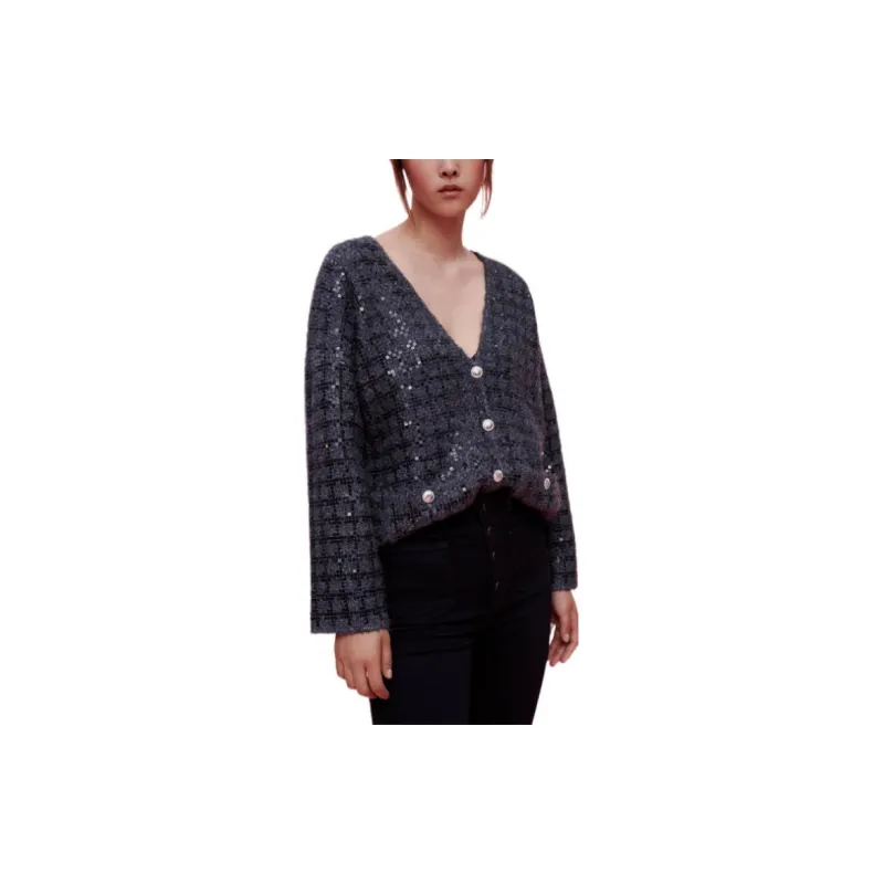 Maje FW22 Knitwear Women's Gray-3