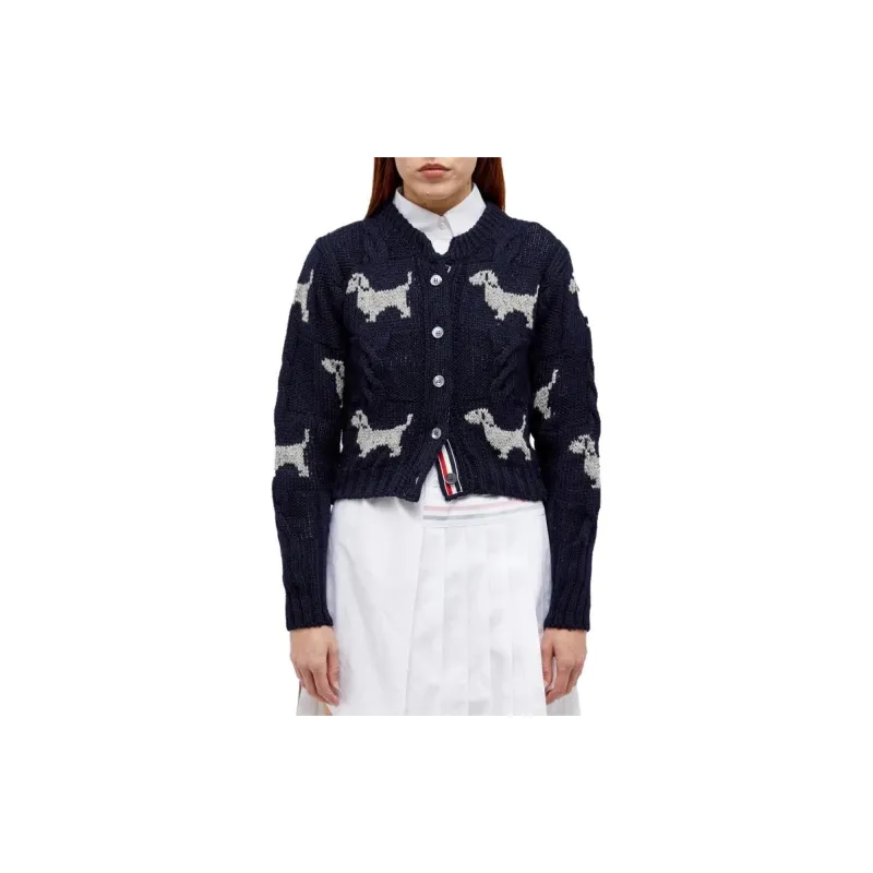 THOM BROWNE· Sweater Women's Blue-2