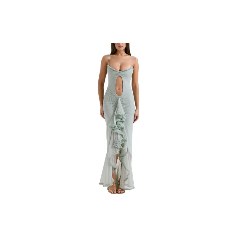 HOUSE OF CB GABRIELLA Slip Dress Women's PISTACHIO/Light Green-3