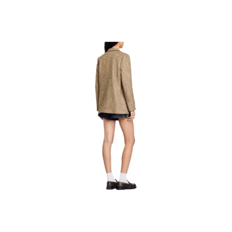 Sandro Prince Of Wales pattern Blazer-3