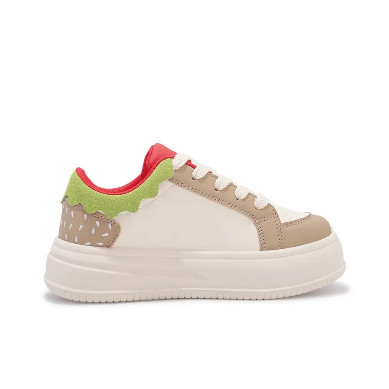 SNXR Low Top Skateboard Shoes Women's Hamburger Color-1