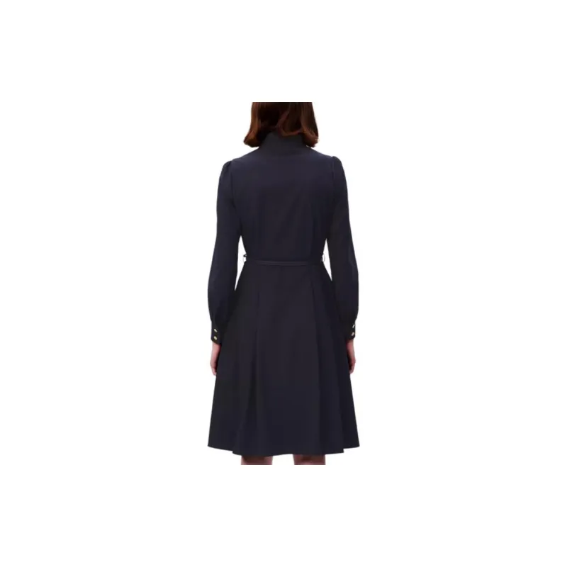 HAZZYS Long Sleeved Dress Women's Navy Blue-4