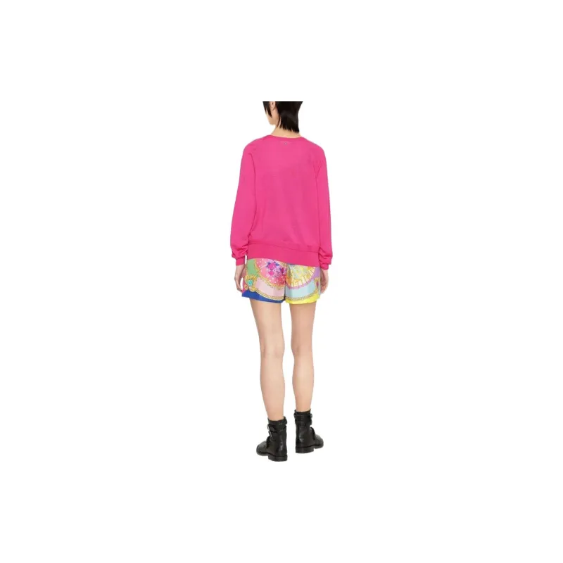 VERSACE Cashmere Sweaters Women's Dark Pink-2