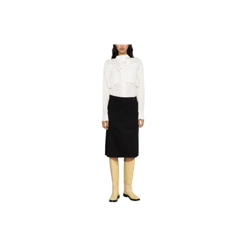 Lemaire Casual Long Skirt Women's Black-2