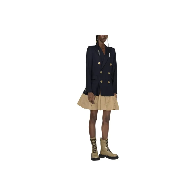 Sacai Jackets Women's Midnight Blue-3