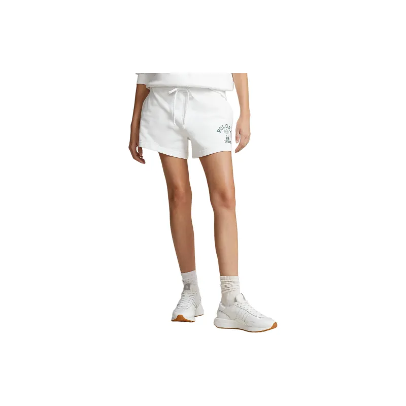 Polo Ralph Lauren Wimbledon Tennis Open Collection SS24 Casual Shorts Women's Porcelain White-2