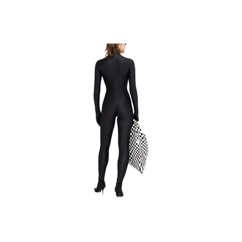 Balenciaga Falkon Long Sleeve Bodysuit 'Black'-2