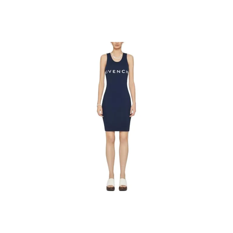 Givenchy Archetype Tank Top Dress 'Dark Navy'-3
