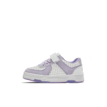 KAPPA KIDS Anti Slip Wear Resistant Low Top Kids' Skateboarding Shoes Beige White Purple Kids'