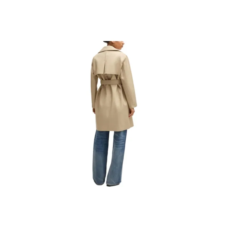 HUGO BOSS Prince Of Wales Check Trench Coat-3