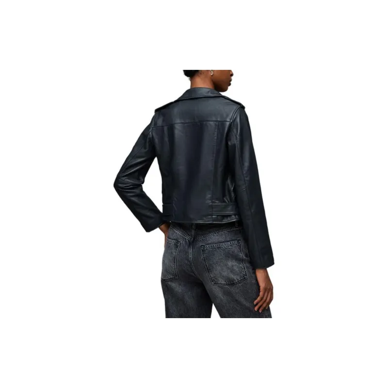 ALLSAINTS Leather Jackets Women's Black-1