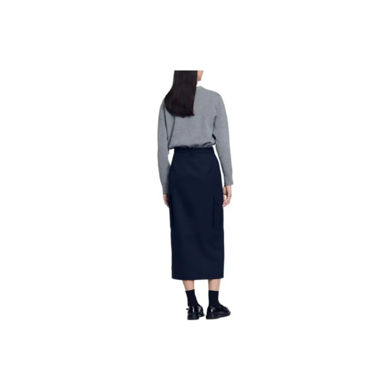 Sandro Cargo Maxi Skirt-2