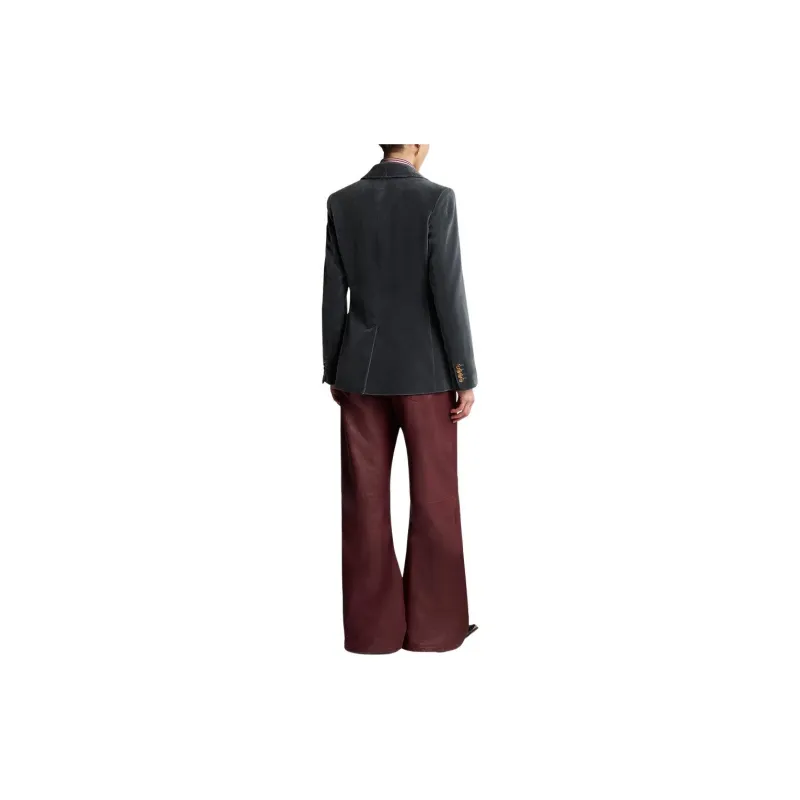ETRO Double Breasted Velvet Blazer-3