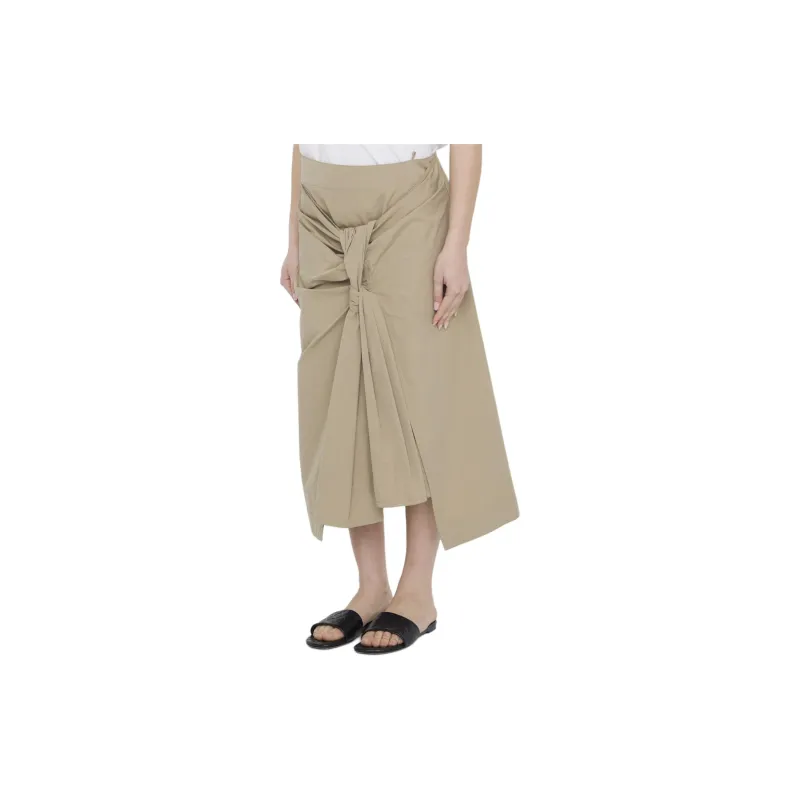 Bottega Veneta Asymmetric Hem Midi Skirt-1