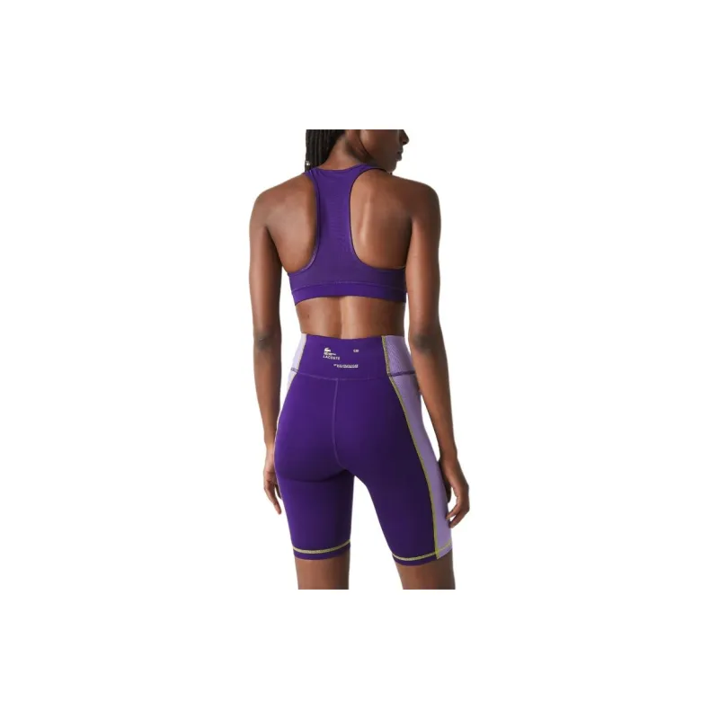 LACOSTE Casual Shorts Women's Purple-6