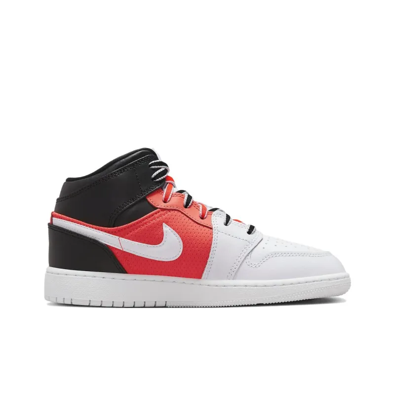 Jordan 1 Mid SE 'White Black Infrared' GS-1