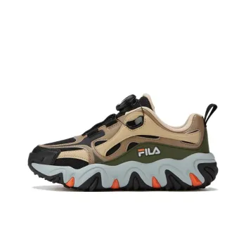 FILA KIDS Anti Slip Wear Resistant Low Top Running Shoes Brown Teenagers