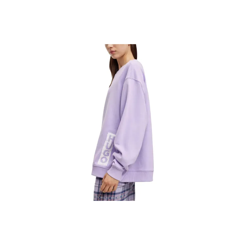 HUGO BOSS Sweatshirts Women's Light Purple-4