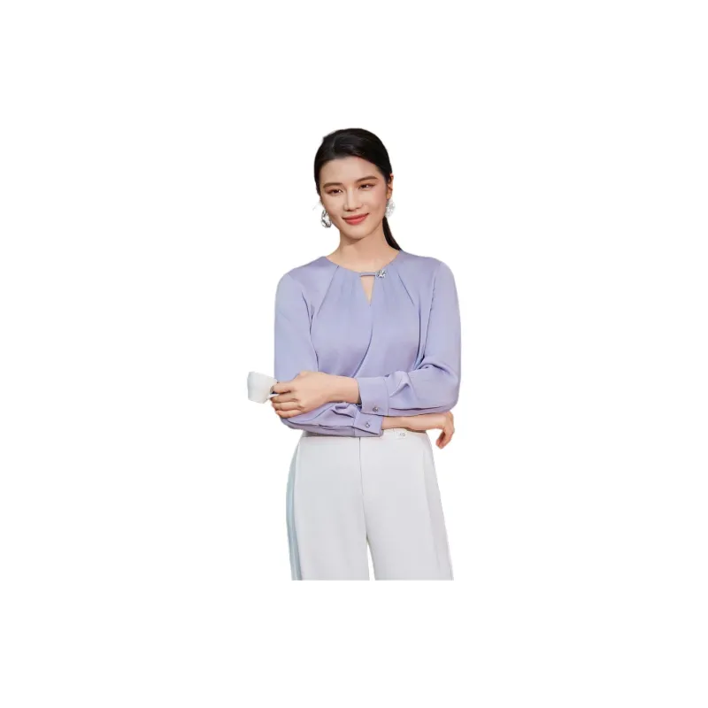 BBLLUUEE Shirt Women's Mist Purple-2