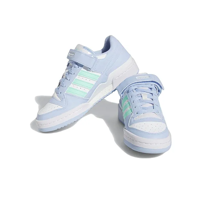 Adidas Forum Low Cloud White Easy Green Blue Dawn GS-2