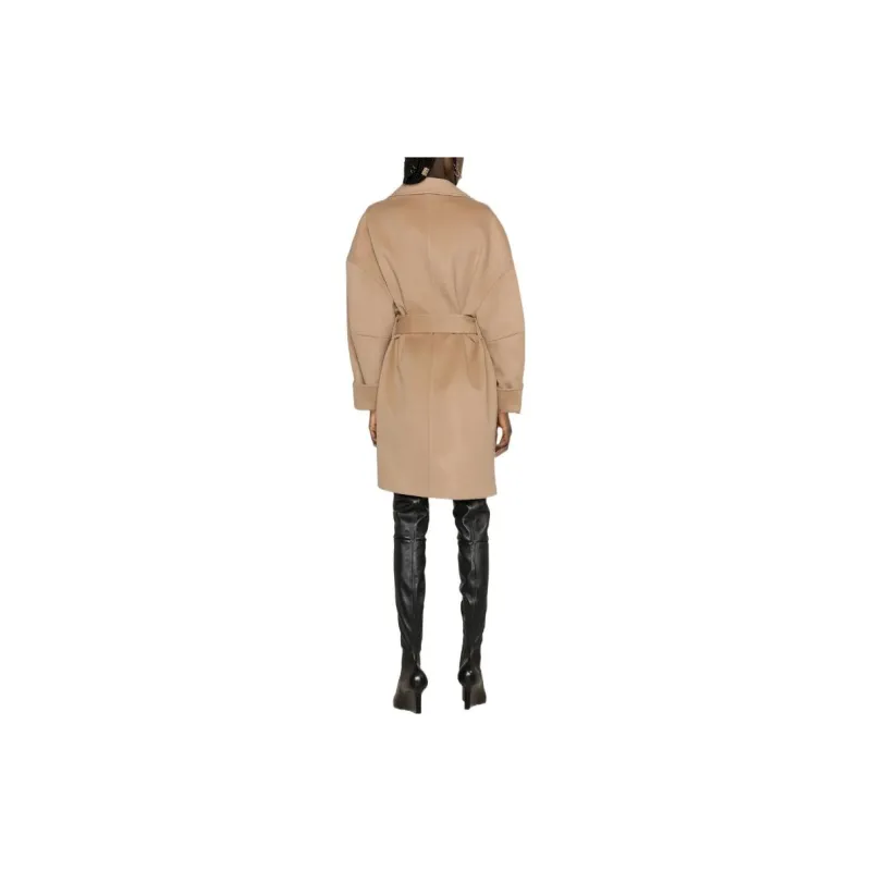 BALMAIN Coats Women's Beige-2