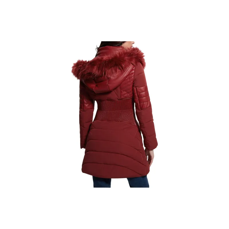 GUESS Jackets Coats Women's Red-2