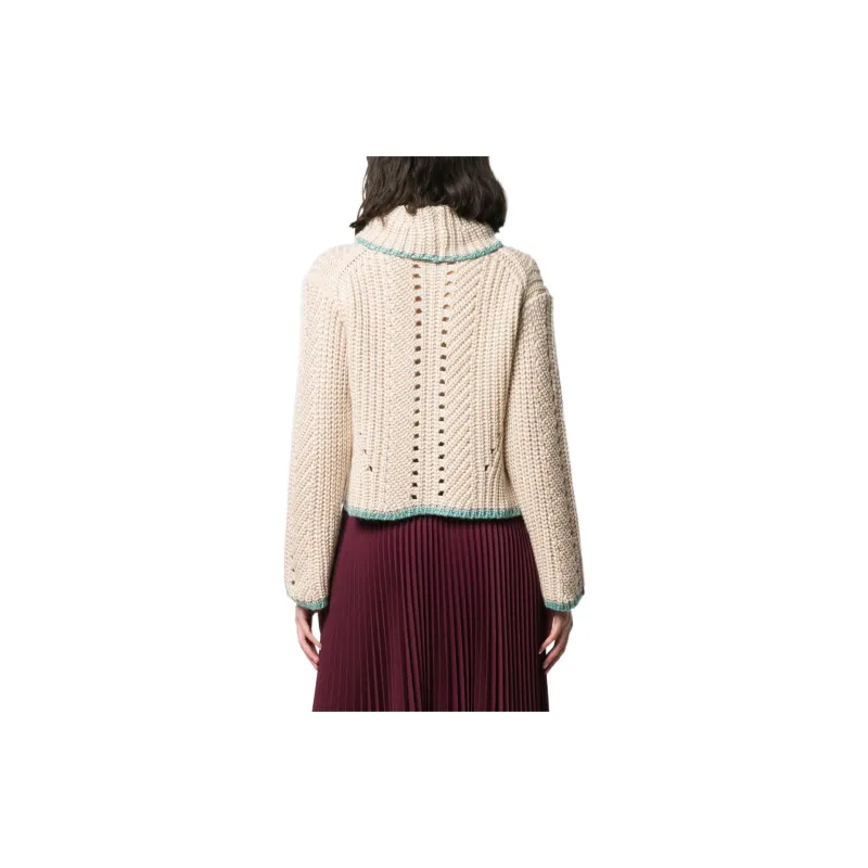 FENDI Cashmere Sweaters Women's Khaki-3
