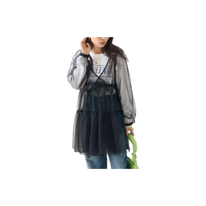 FREAK'S STORE Long Sleeved Dresses Women's Black-3