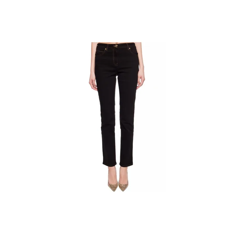 VERSACE VERSACE Denim Trousers Women's Black-1