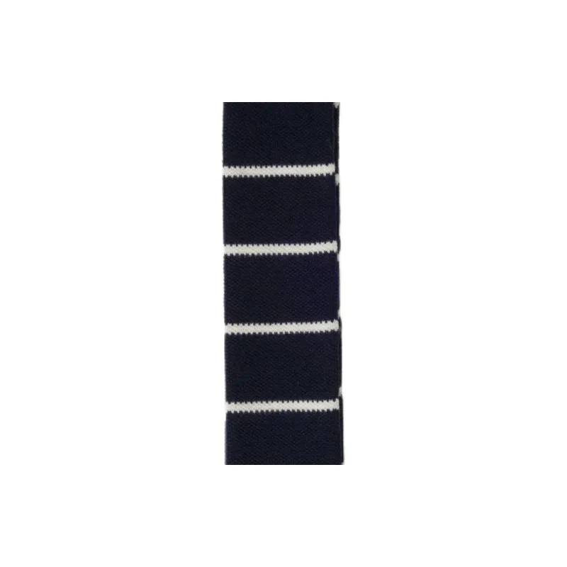 MIU MIU Wool Knit Scarves Unisex Blue-1